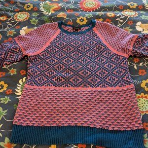 J Crew Cashmere Blend Ski Sweater - Large